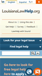 Mobile Screenshot of louisianalawhelp.org