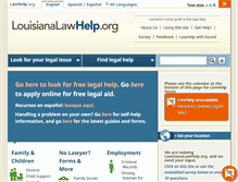 Tablet Screenshot of louisianalawhelp.org